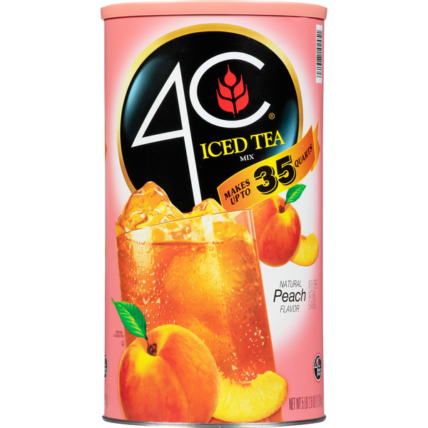 Drink Mixes 4C Foods Peach Iced Tea Drink Mix hero