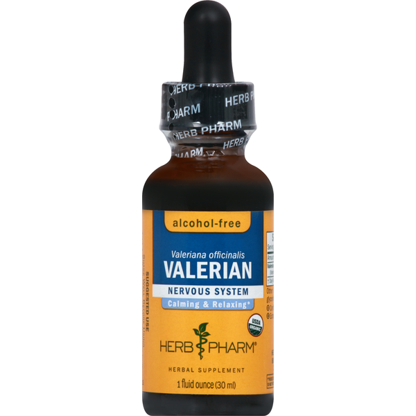 Supplement Combinations Herb Pharm Valerian, Alcohol-Free hero