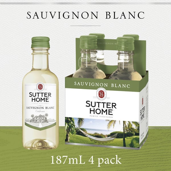 Single Serve Wines Sutter Home Sauvignon Blanc White Wine hero