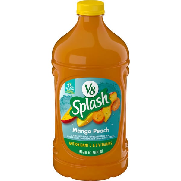 Juice & Nectars V8 Mango Peach Vegetable Juice Beverage hero