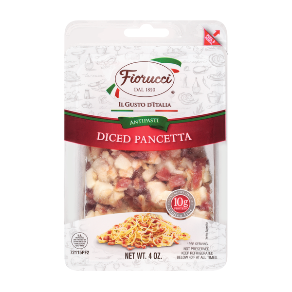 Lunch Meat Fiorucci Diced Pancetta,  Resealable Package hero