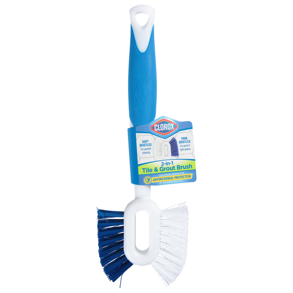 Cleaning Products Clorox Tile & Grout Brush, 2 in 1 hero