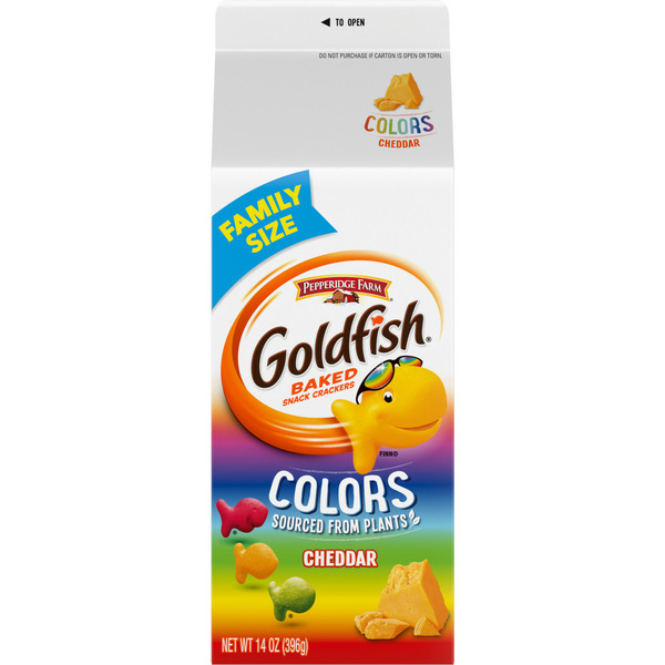 Pepperidge Farm Goldfish  Colors Cheddar Crackers hero