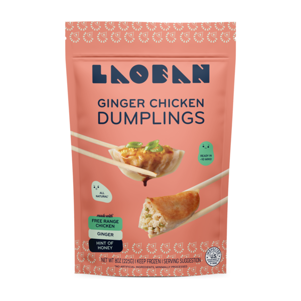 Frozen Appetizers & Sides Laoban Ginger Chicken Dumplings hero