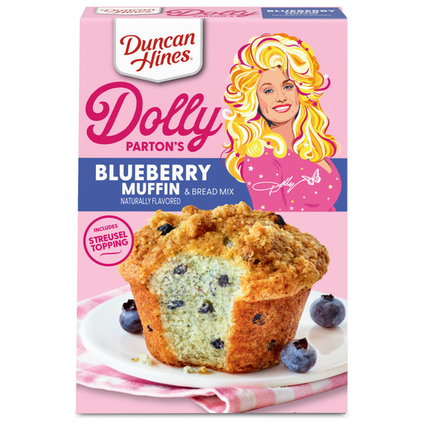 Duncan Hines Blueberry Flavored Muffin & Bread Mix hero