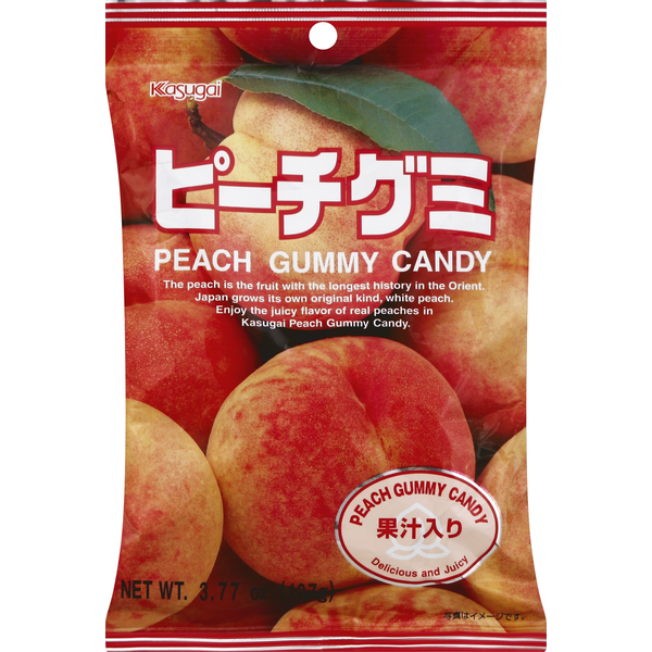 Candy & Chocolate Kasugai Gummy Candy, Peach hero