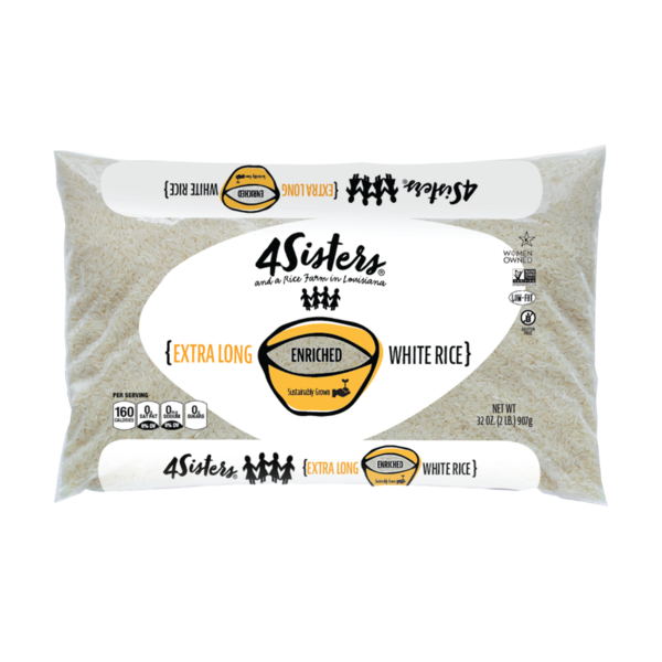 4Sisters Enriched Extra Long Grain White Rice hero