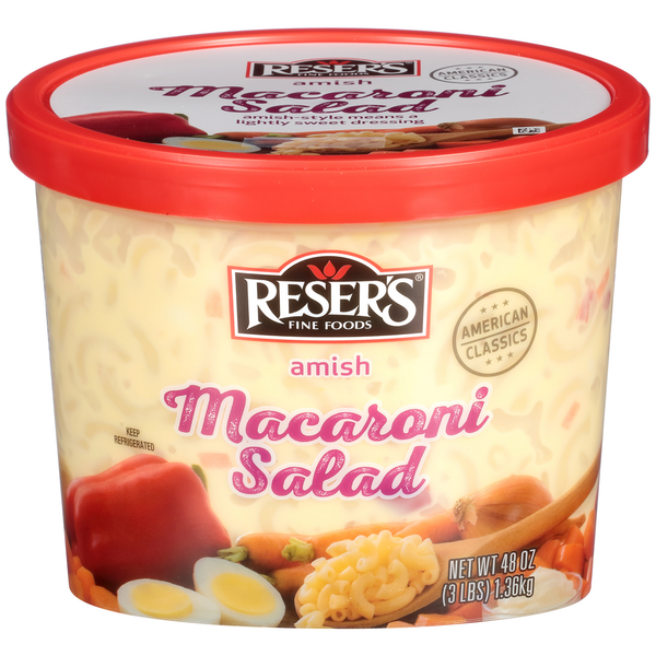 Prepared Soups & Salads Reser's Fine Foods Amish Macaroni Salad hero