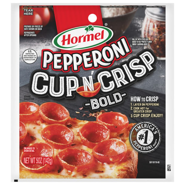 Lunch Meat HORMEL Pepperoni Pepperoni Cup And Crisp Bold hero