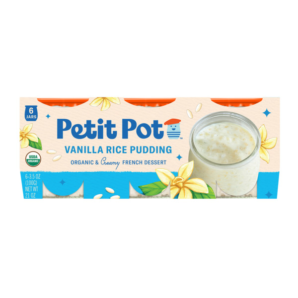 Chilled Desserts Petit Pot Vanilla Rice Pudding, Organic French Dessert hero