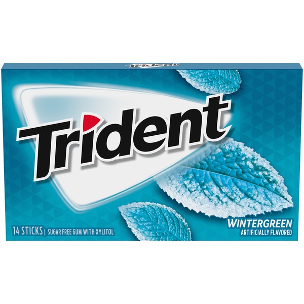 Mint & Gum Trident Wintergreen Sugar Free Gum hero