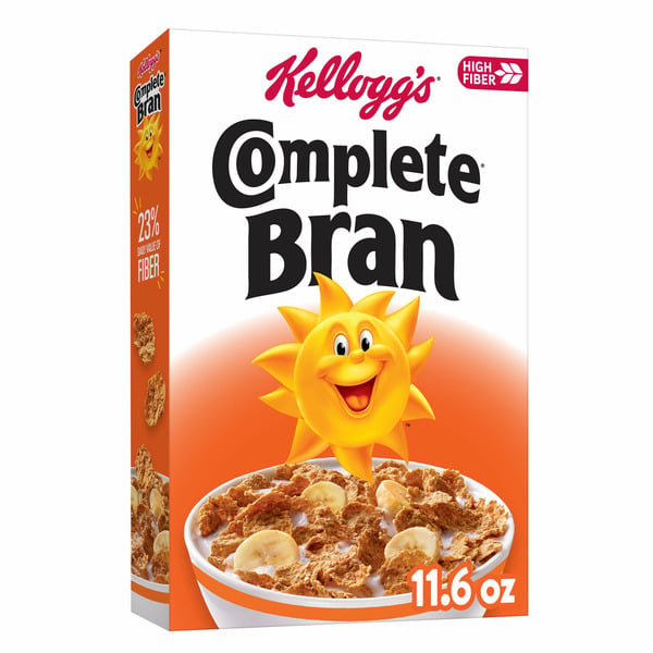 Cereal Complete Bran Breakfast Cereal, Fiber Cereal, Family Breakfast, Original hero