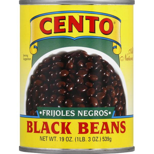 Canned Meals & Beans Cento Black Beans hero