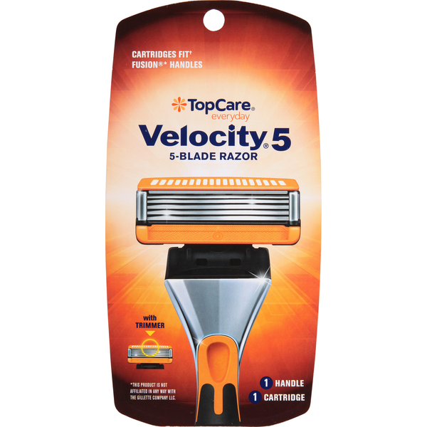 Shave Needs TopCare Razor, 5-Blade, Velocity 5 hero