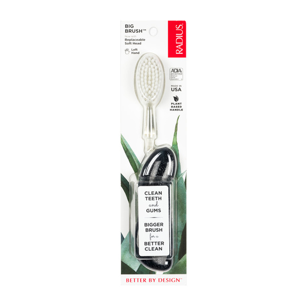 Oral Hygiene Radius Big Brush with Replaceable Head, Left hero