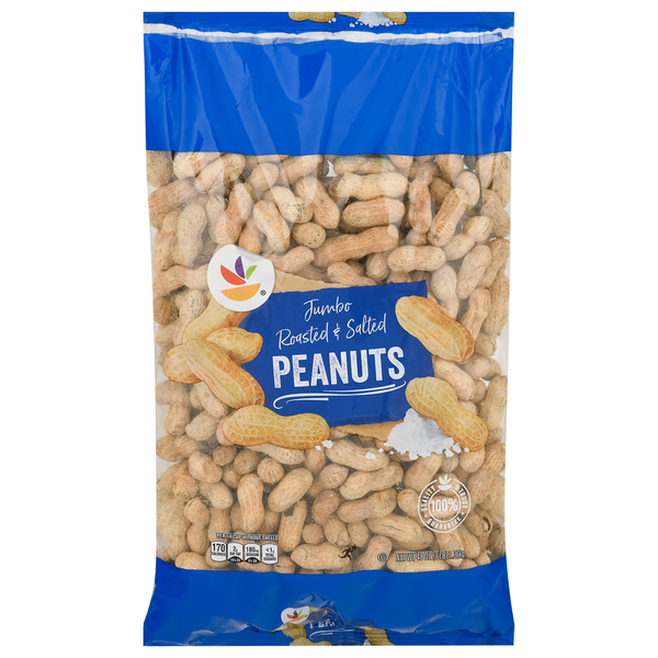 Nuts, Seeds & Dried Fruit Store Brand Peanuts, Roasted & Salted, Jumbo hero