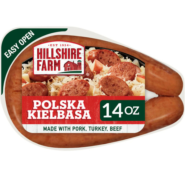 Hot Dogs & Sausage Hillshire Farm Polska Kielbasa Sausage hero