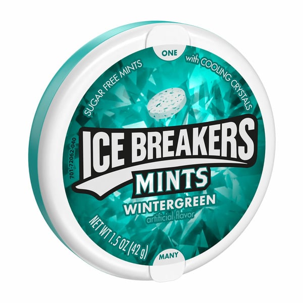 Mint & Gum Ice Breakers Wintergreen Sugar Free Mints hero