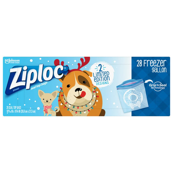 Food Storage Ziploc Seal Top Bags Freezer hero