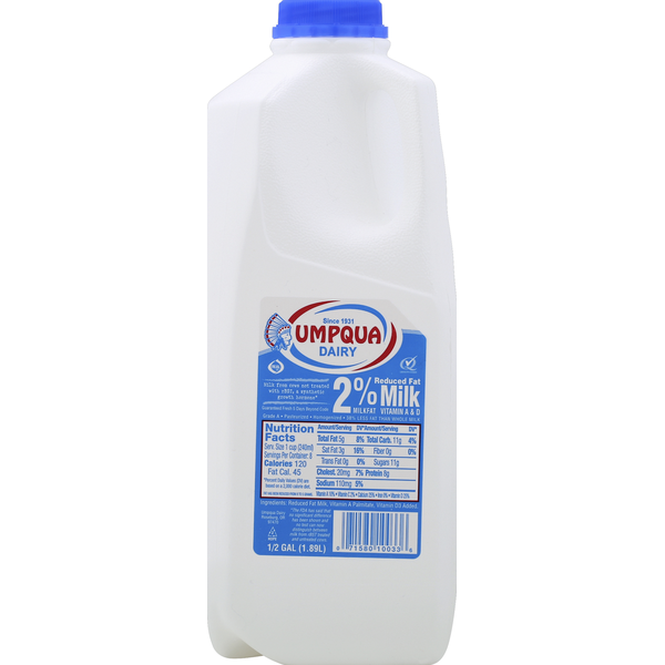 Milk Umpqua Milk, Reduced Fat, 2% Milkfat hero