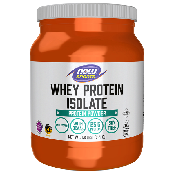 Protein & Meal Replacements NOW Whey Protein Isolate, Unflavored Powder hero