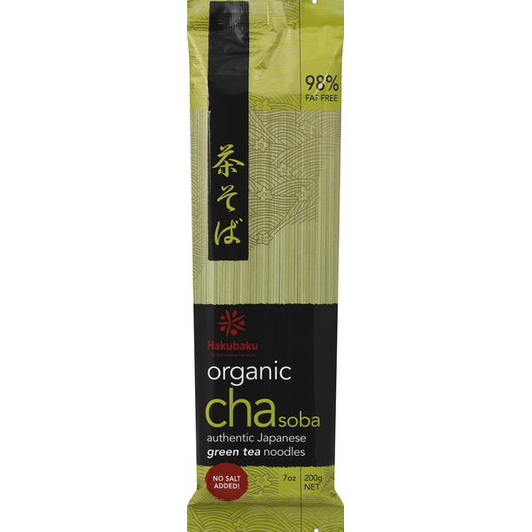 Dry Pasta Hakubaku Green Tea Noodles, Organic hero