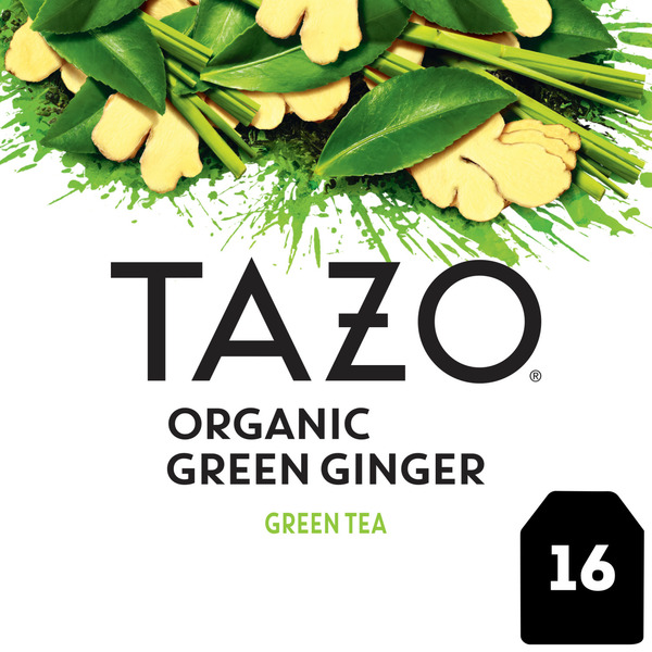 Tea TAZO Tea Organic Green Tea Bags Green Ginger hero