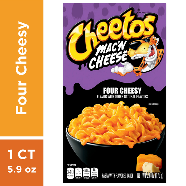 Instant Foods Cheetos Mac'N Cheese, Four Cheesy hero