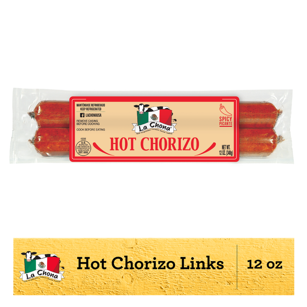 Packaged Meat La Chona Hot Chorizo hero