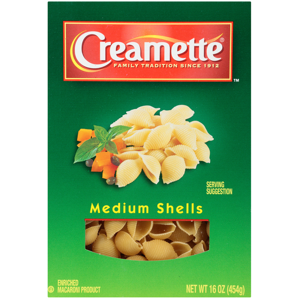 Dry Pasta Creamette Medium Shells hero