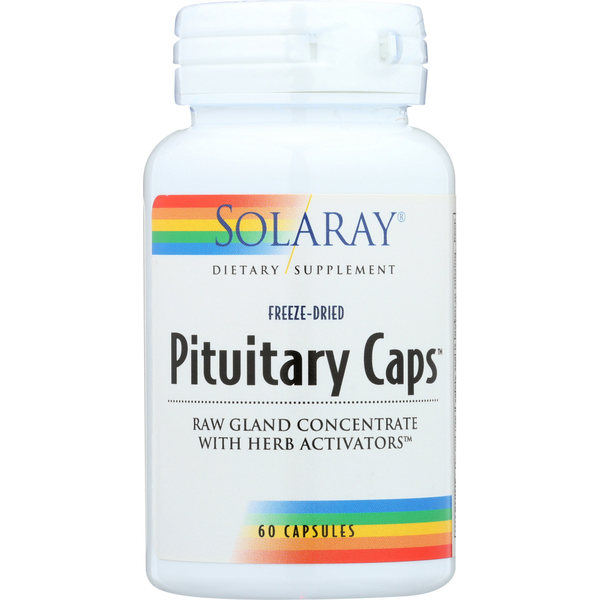 Vitamins & Supplements Solaray Pituitary Caps, Freeze-Dried Raw Gland Concentrate hero