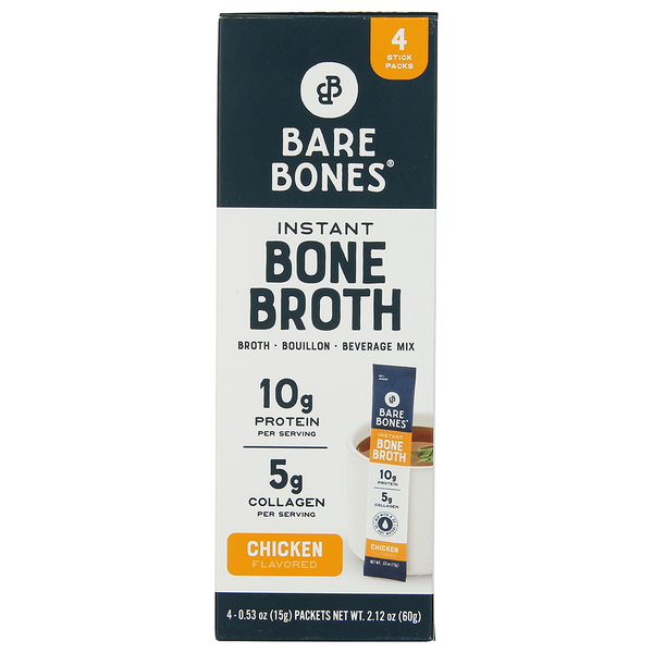 Soup, Broth & Bouillon Bare Bones Instant Chicken Bone Broth Sticks hero