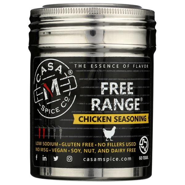 Spices & Seasonings Casa M Spice Co Free Range Chicken Seasoning-Stainless Shaker hero