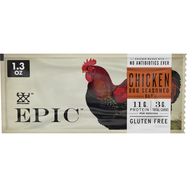 Popcorn & Jerky EPIC BBQ Seasoned Chicken Bar hero