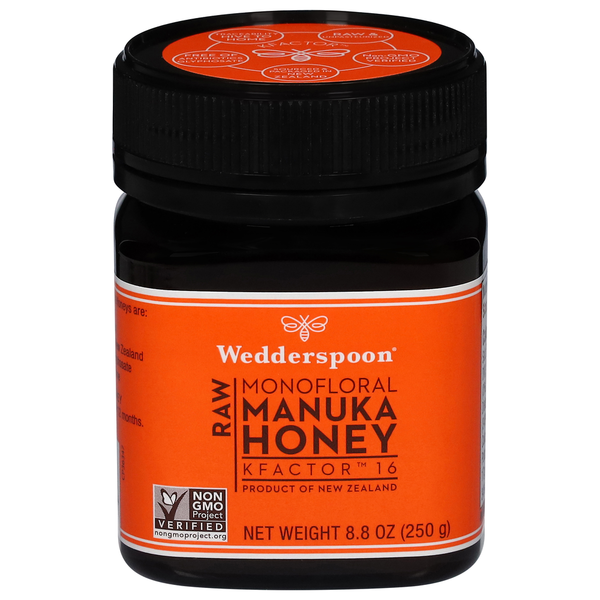 Sweeteners, Honey & Syrup Wedderspoon Honey, Raw, Monofloral, Manuka hero