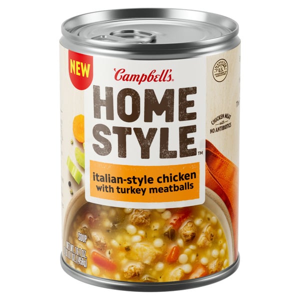 Campbell's Italian-Style Chicken Soup With Turkey Meatballs Soup hero