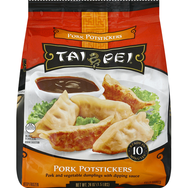 Frozen Appetizers & Sides Ajinomoto Tai Pei Potstickers, Pork hero