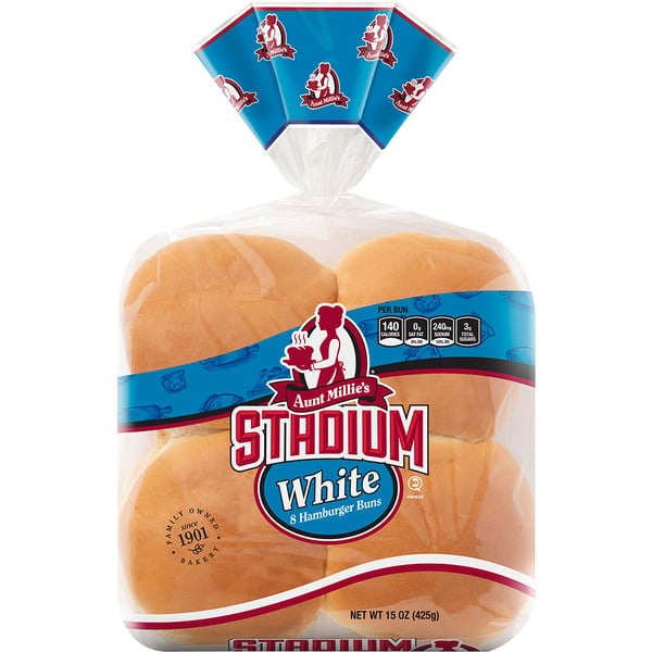 Aunt Millie's Stadium, White Hamburger Buns hero