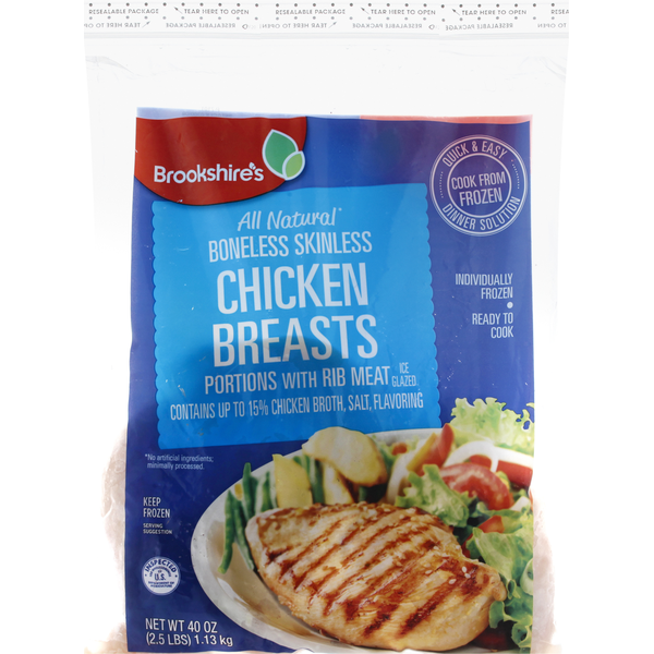 Prepared Meals Brookshire's Chicken Breasts, Boneless Skinless hero