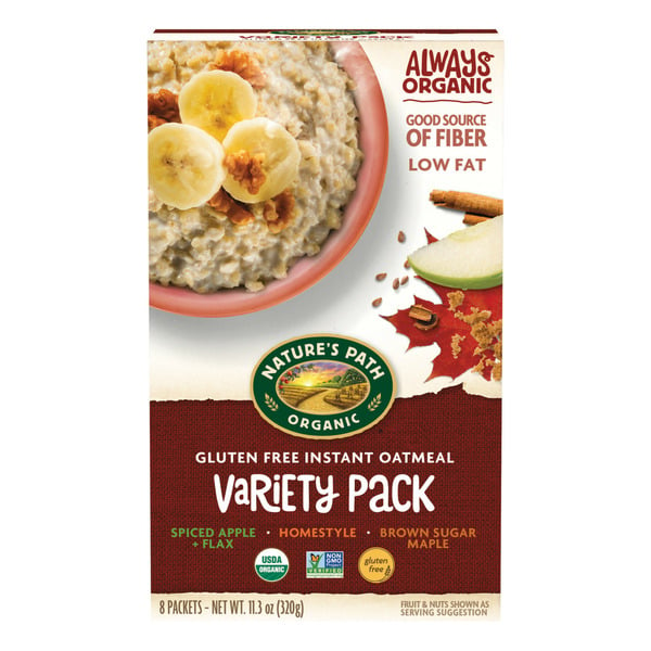 Hot Cereal & Pancake Mixes Nature's Path Variety Pack Gluten Free Oatmeal hero