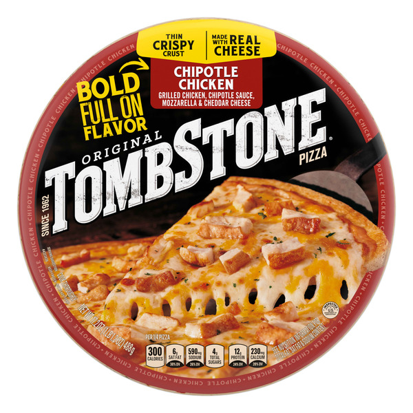 Tombstone Chicken Chipotle Frozen Pizza hero