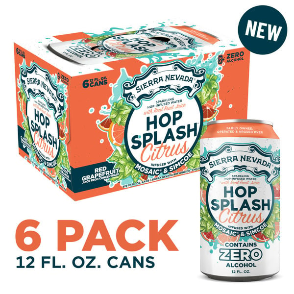 Sierra Nevada Hop Splash Citrus Sparkling Hop-Infused Water hero