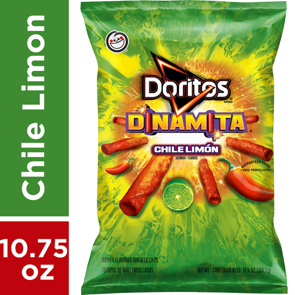 Potato Chips,Tortilla & Pretzels Doritos Dinamita Tortilla Chips Chile Limon hero