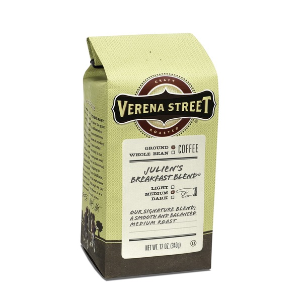 Coffee Verena Street Coffee Julien's Breakfast Blend Ground Coffee hero