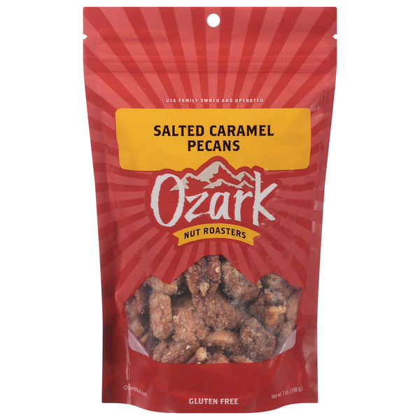 Nuts, Seeds & Dried Fruit Ozark Pecans, Salted Caramel hero