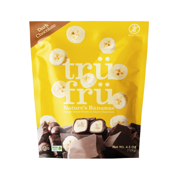 Candy & Chocolate Tru Fru Nature's Bananas Hyper-Dried Fresh Dark Chocolate hero