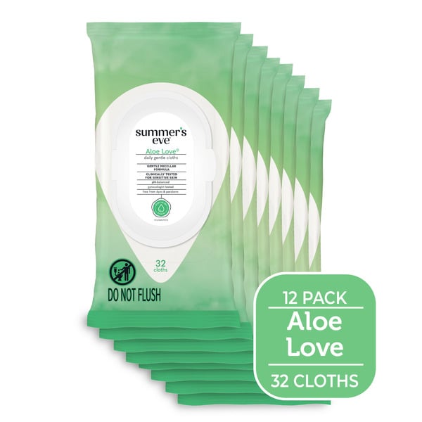 Feminine Care Summer's Eve Feminine Cleansing Wipes, Aloe Love hero