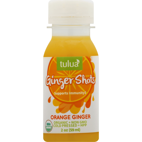 Juice & Nectars Tulua Ginger Shots, Orange Ginger hero