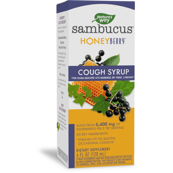 Vitamins & Supplements Nature's Way Sambucus HoneyBerry Cough Syrup hero