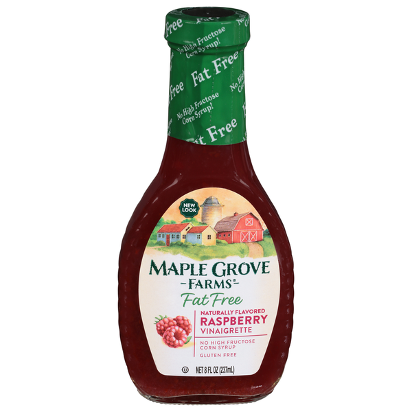 Salad Dressing & Toppings Maple Grove Farms of Vermont Vinaigrette, Fat Free, Raspberry hero